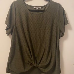 Olive green blouse